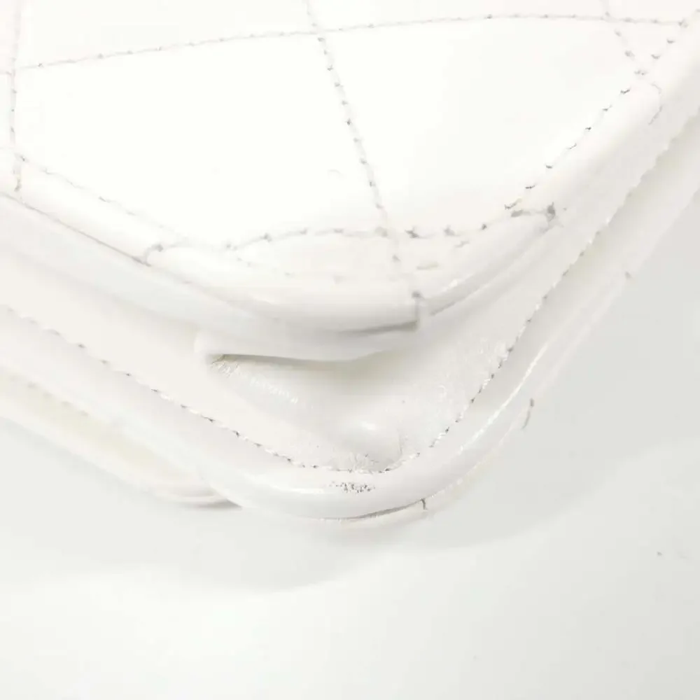 CHANEL Authentic White Wallet